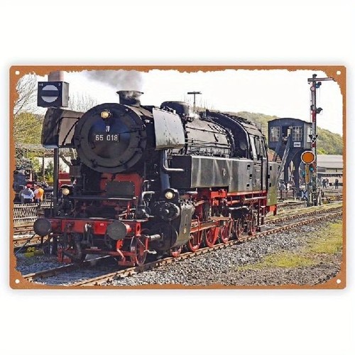 Blechschild dampflok - blechschild,