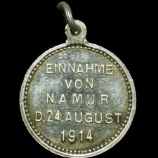 1. WELTKRIEG: Siegespfennig 1914. Nr. 20. EINNAHME VON NAMUR / BELGIEN.