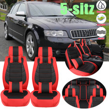 für Audi A4 B5 B6 B7 B8 B9 Kunstleder Full Satz Sitzbezüge Vordersitze Rückbank