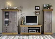 Massivholz Wohnwand kiefer