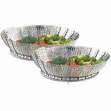 Rosenstein & Söhne 2er-Set Dampfgar-Einsatz für alle Töpfe von 18 bis 27 cm