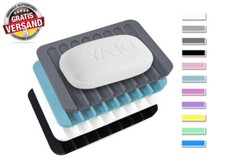 Seifenhalter Seifendose Seifenschale Seifenablage Ablauf Bad Rechteck Silikon DE