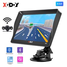 XGODY 9" GPS Navigationsgerät Tragbare Navi Navigation Rückfahrkamera Bluetooth
