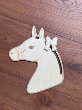 Holz Pferdekopf für