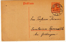 Reich  Brief / Ganzsache- Germania Göttingen 06.05.1918