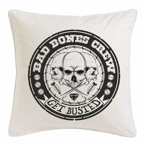 Kissenbezug 40x40cm bad bones - kissenbezug,