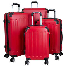 Hartschale Reise Trolley Koffer aufrecht rollbar M,L,XL,XXL oder Set Gronau Rot
