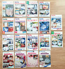 18 Handarbeitshefte burda und Diana Filethäkeln Spitzenhäkeln Deckchen u.v.m.