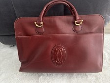 Cartier Must de Cartier Paris Aktentasche Burgunderrot