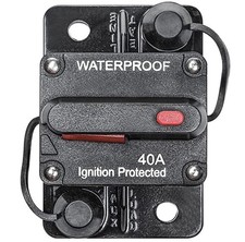 RED WOLF 40A Schutzschalter Sicherungshalter Auto Boot LKW KFZ Reset Leistung