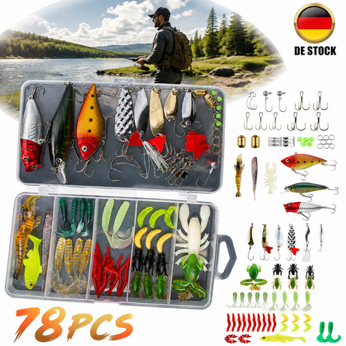 Köder set 78pcs angelköder - köder,
