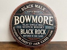 Blechschild BOWMORE Whisky Single Malt Werbeschild Vintage Retro 20cm BAR DEKO