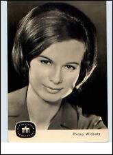 DDR Fernsehen Echtfoto-AK Postkarte Porträt Karte Fernsehfunk PETRA WIRBATZ 1963