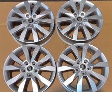 4x Original Skoda Octavia 17 Zoll Alufelgen Crystal 6x17 ET48 5E0601025N