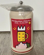 Oktoberfest Wies‘n Sammler- Maß-Krug 2003, König Ludwig III., Zinn, signiert