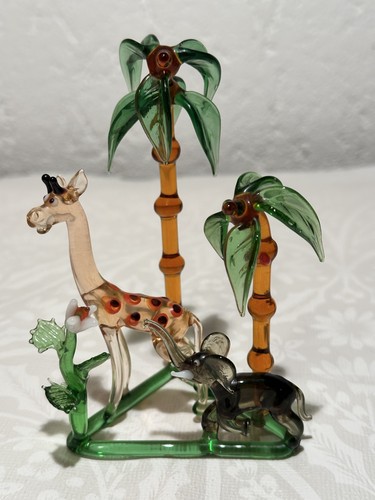 Lauschaer glas figuren giraffe - glas,