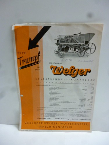Welger strohpresse type - welger,