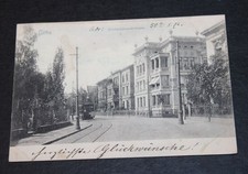 AK  Gotha,Reinhardsbrunnerstrasse mit Strassenbahn,gel. 1906