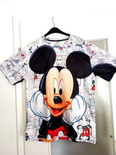 Herren T-Shirt, NEU, Größe XXL, 3D-Mickey Maus-Print, mehrfarbig