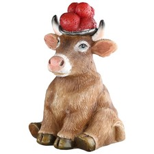 Dekofigur Schwarzwald Kuh mit