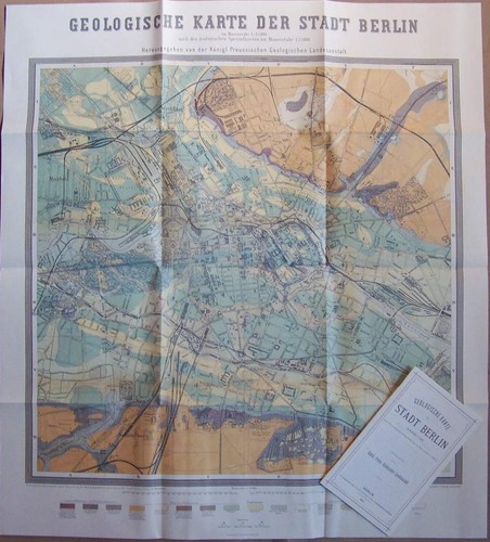 Geologische karte von berlin - karte,