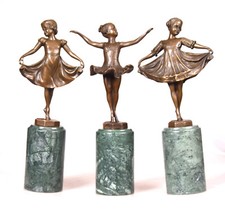 Bronzefigur Mädchen Tänzerin