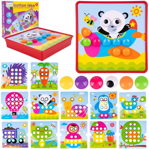 Malplay knopf puzzle mosaik - knopf,
