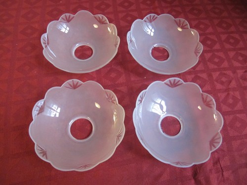 Set glasschirm lampenglas - set, 4