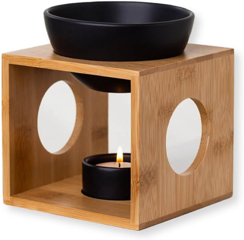 Aroma duftlampe aus bambus - aus,