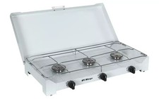 Berger 3-flammiger Gaskocher ohne Zündsicherung Campingzubehör Wohnmobil B-Ware