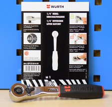 Würth Zebra 1/4 Zoll Ratsche Knarre Hebel Umschaltratsche Profi Qualität