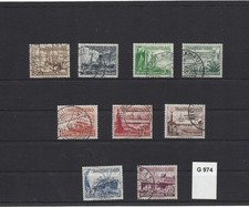 DR 1937,  Michel Nr.  651 - 659 gestempelt , siehe scan G 974 !