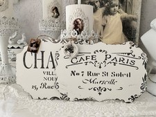 Shabby Chic Antikoptik Deko Aufhänger Schild Bild Vintage Brocante Landhaus🥀