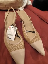 ​ZARA Mesh Slingback Pumps
