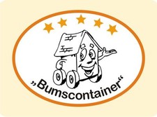 Bumscontainer Sticker Aufkleber Caravan Wohnwagen  Wohnmobil Reisemobil Nr. 015