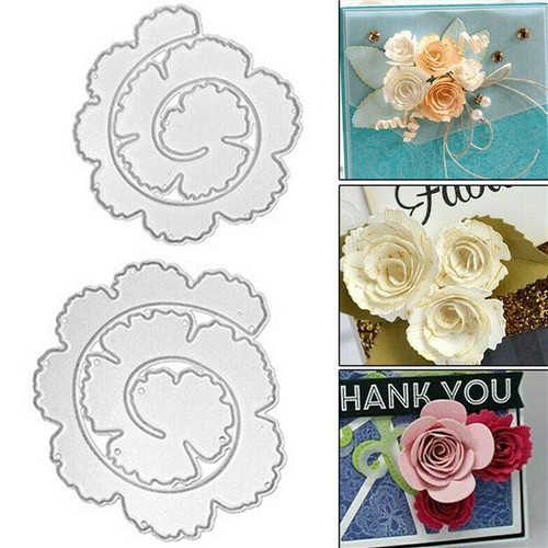 Spirale blume metall stencil - blume,