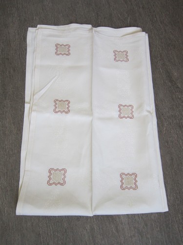 Alte beige tischdecke - tischdecke, mit