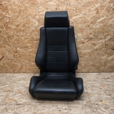 RECARO Sportsitz Idealsitz N Leder Schwarz Oldtimer für BMW Opel Vw