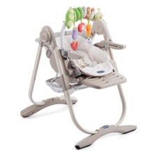 Chicco Hochstuhl Polly Magic geeignet ab Geburt mit 2 Rollen neuem Spielbügel