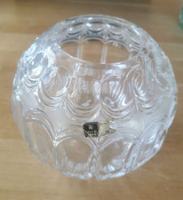 runde Blumenvase Kugelform aus Bleikristall WMF Höhe 14 cm