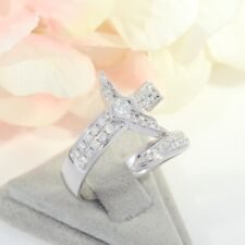 SALE ! Wert 3440 € Brillant Ring Schwert (0,72 carat) 585 14 Karat Weiß Gold