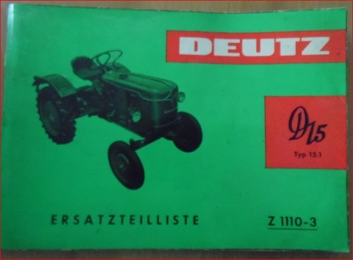 Deutz schlepper d15 - deutz,