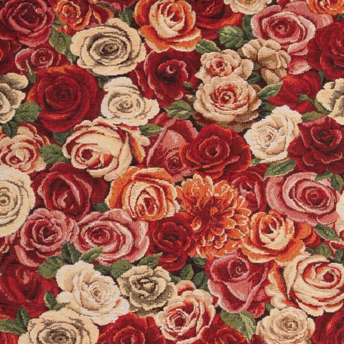 Gobelin stoff rosen dekostoff - stoff,