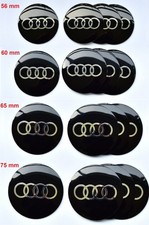 4x Audi Silikon Felgenemblem Aufkleber Nabenkappen Mitte Radkappe Logo Decal