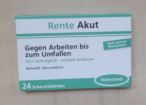 Rente akut scherz - rente,