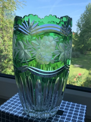 Massive bleikristall vase - bleikristall-vase, aus