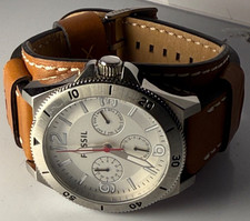 Fossil Sullivan BQ2017 Chronograph-Armbanduhr für Herren mit silberfarbenem Gehä