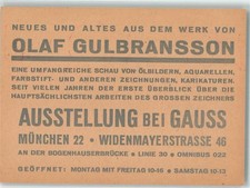 10682755 - 8000 Muenchen Ausstellung bei Gauss Olaf Gulbransson