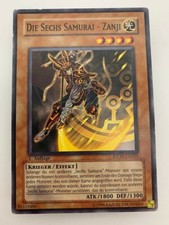 Yugioh Karte 1. Auflage DIE SECHS SAMURAI - ZANJI Monsterkarte STON-DE011 845