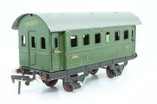 Blechspielzeug Spur 0 Fleischmann Personenwagen grün US-Zone antik GUT
